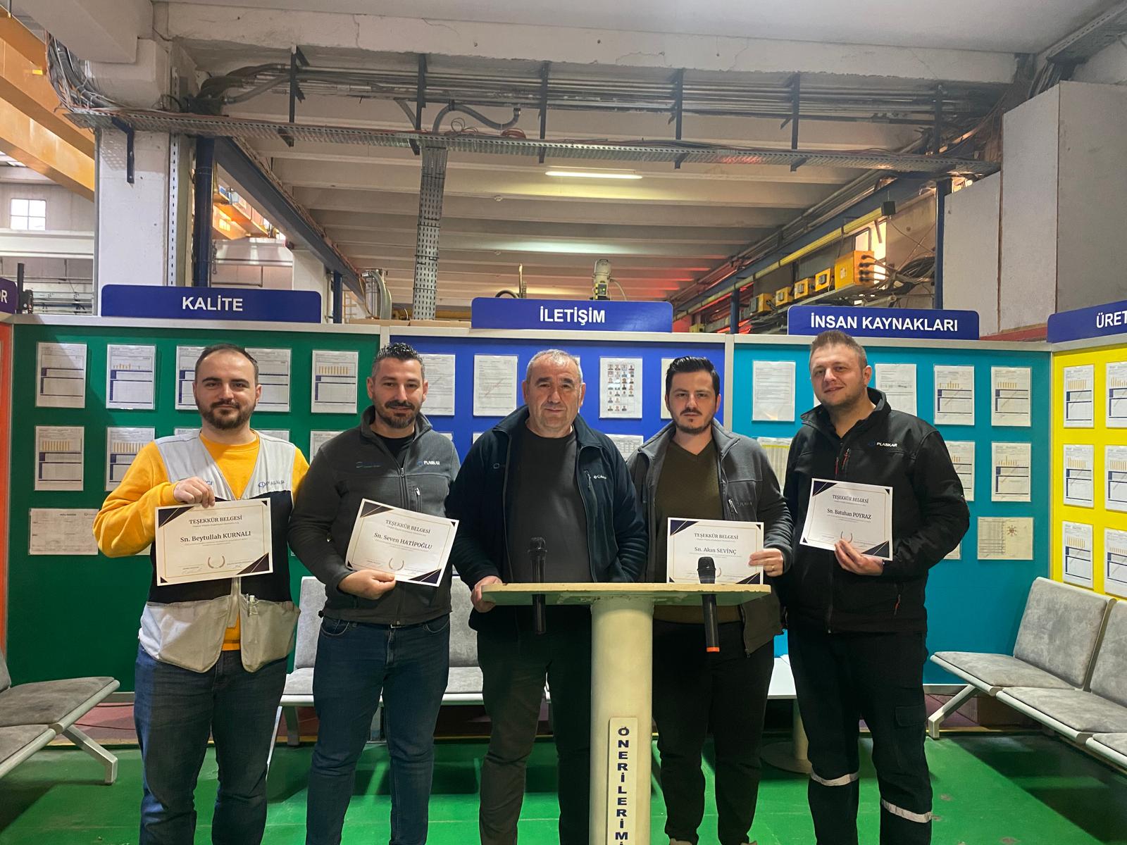 Plaskar’da Kaizen Ödülleri